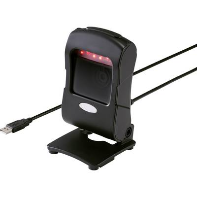 Renkforce 2D barcode scanner Corded 2D Imager Black Desktop USB 1.1, USB 2.0