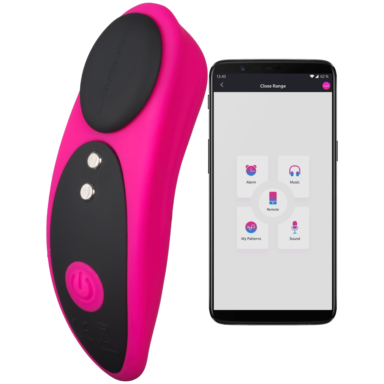 Lovense Ferri Remote Controlled Panty Vibrator - Rose
