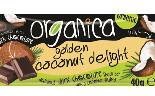 Organica Golden Coconut Dark Chocolate Bar - 40g